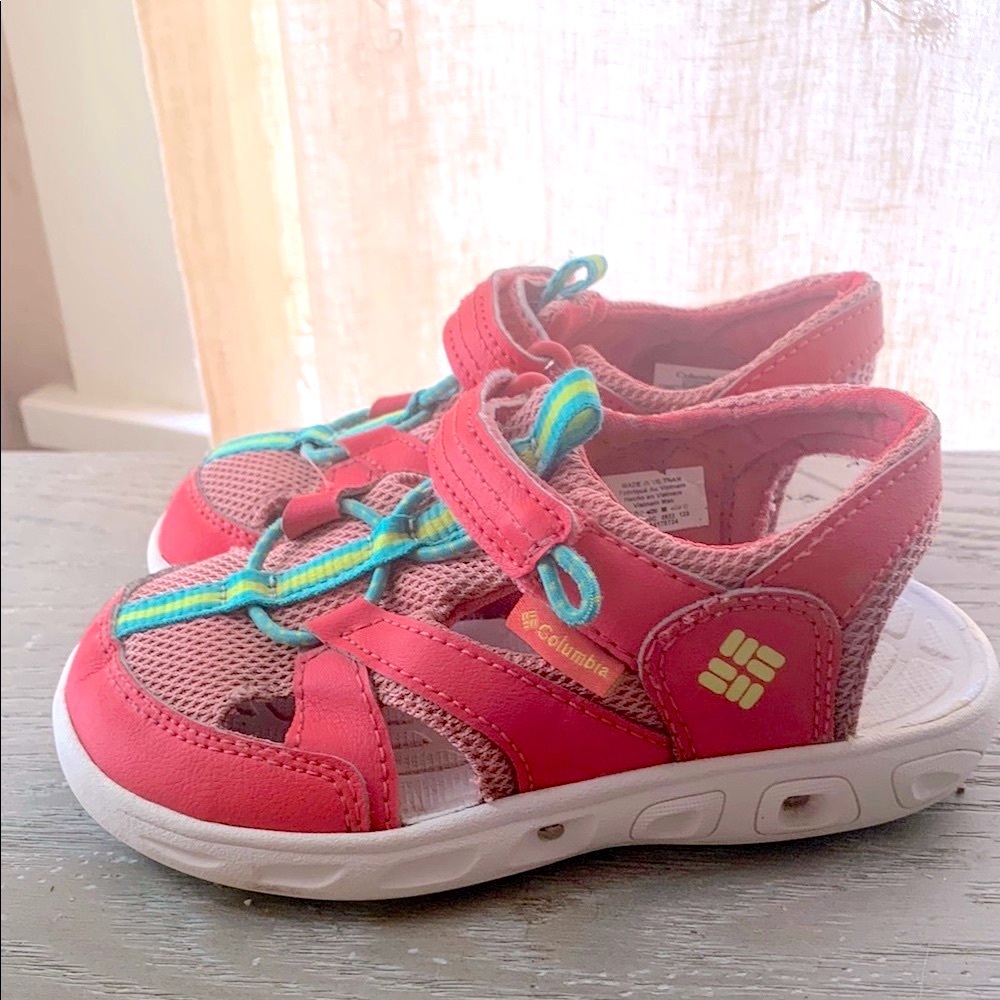 Columbia Kids' Techsun Wave Sandal Pink and Teal Size 11 (Toddler)